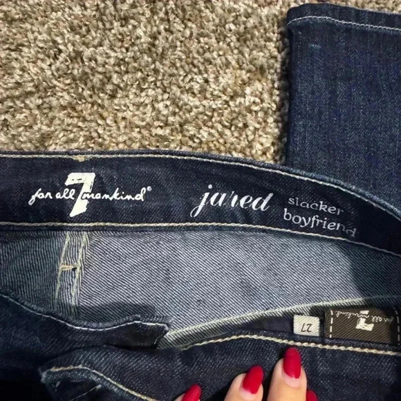 7 for Mankind Jared Slacker Boyfriend Jean - Picture 7 of 7